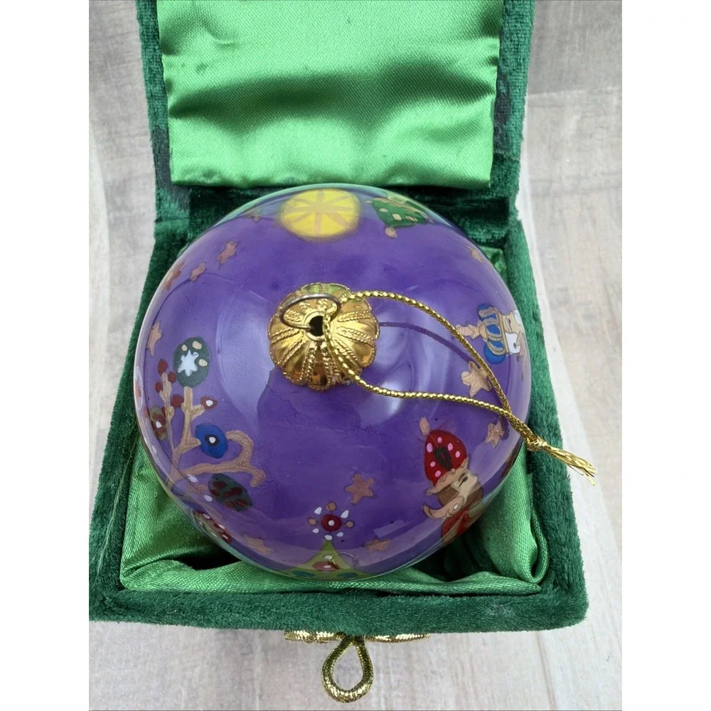 2013 Pier 1 Li Bien Christmas Ornament 3 KINGS WISE MEN Reverse Painted‎ Glass